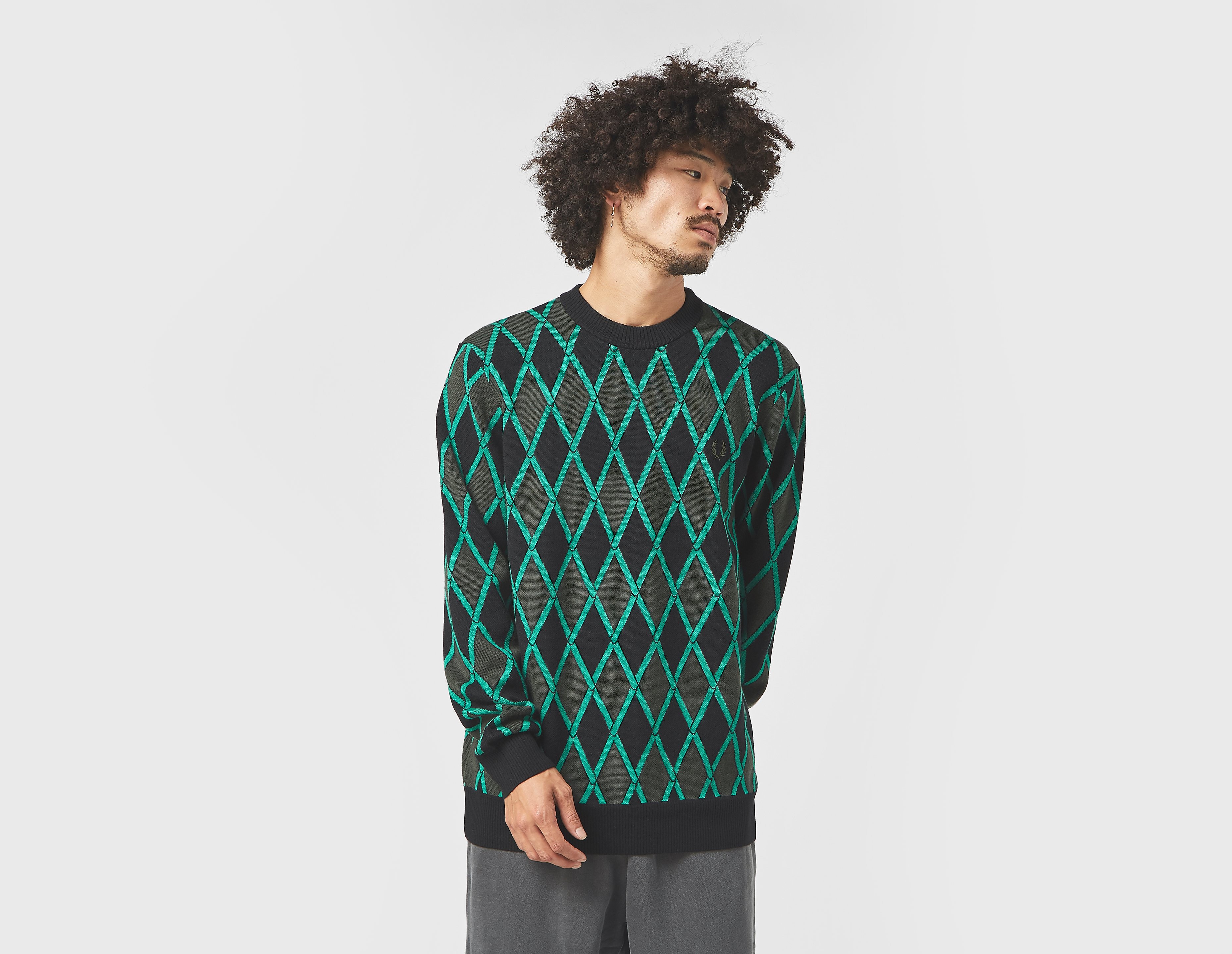 Fred Perry Sweatshirt Harlequin Crewneck