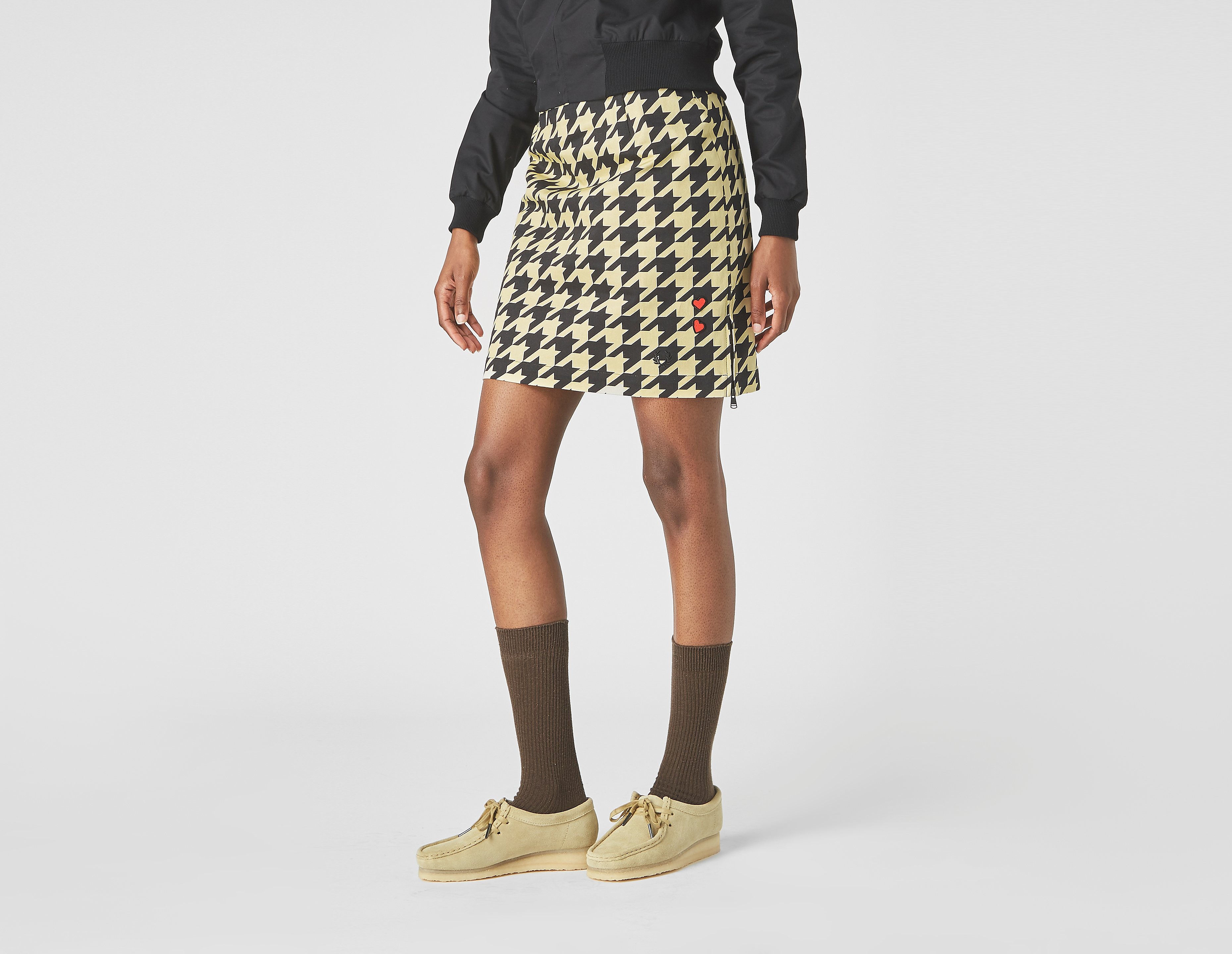 Fred Perry Houndstooth Pencil Skirt
