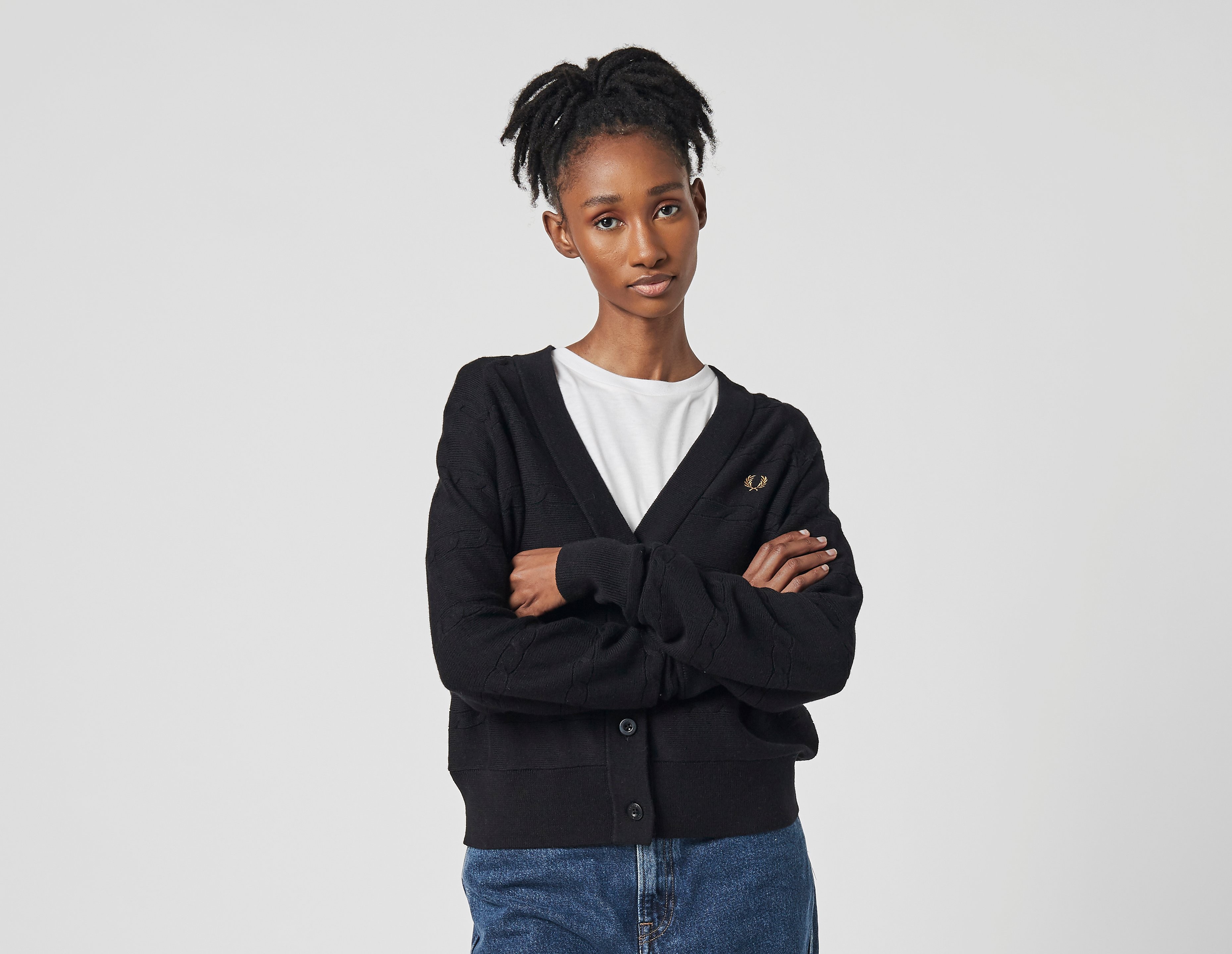 Fred Perry Cable Knit Cardigan
