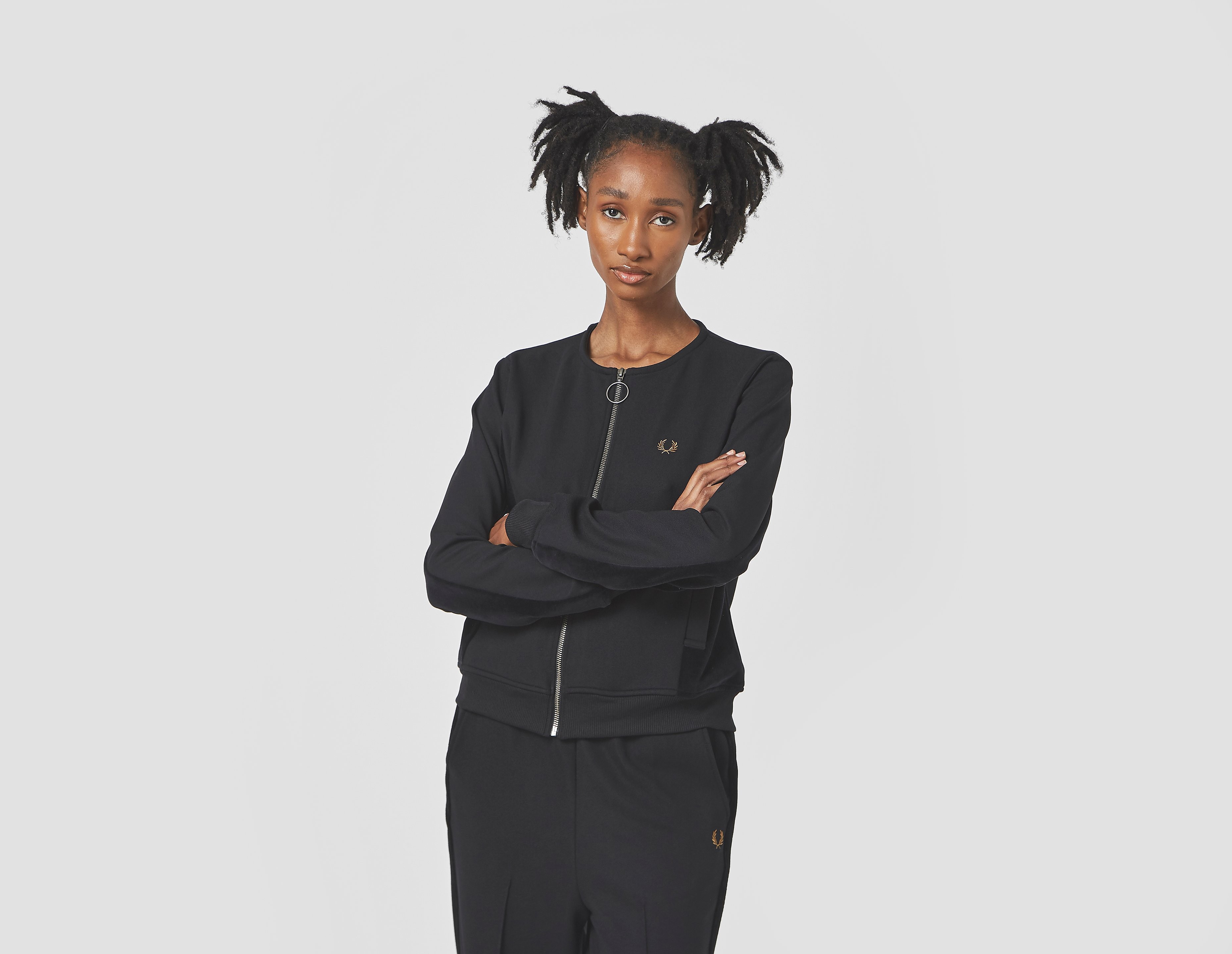 Fred Perry Veste de Survêtement Velour Panel