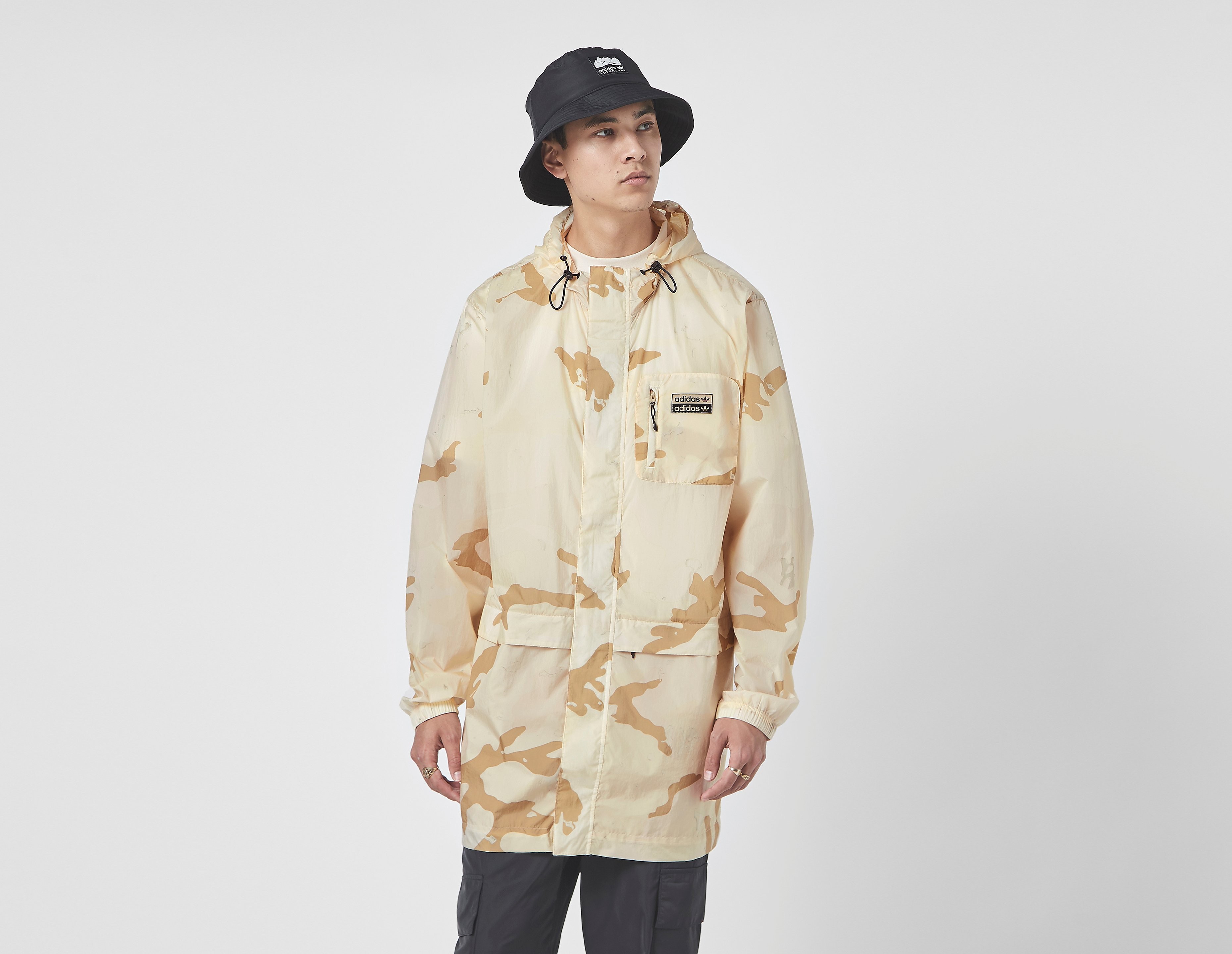 adidas Originals R.Y.V. Camo Long Windbreaker