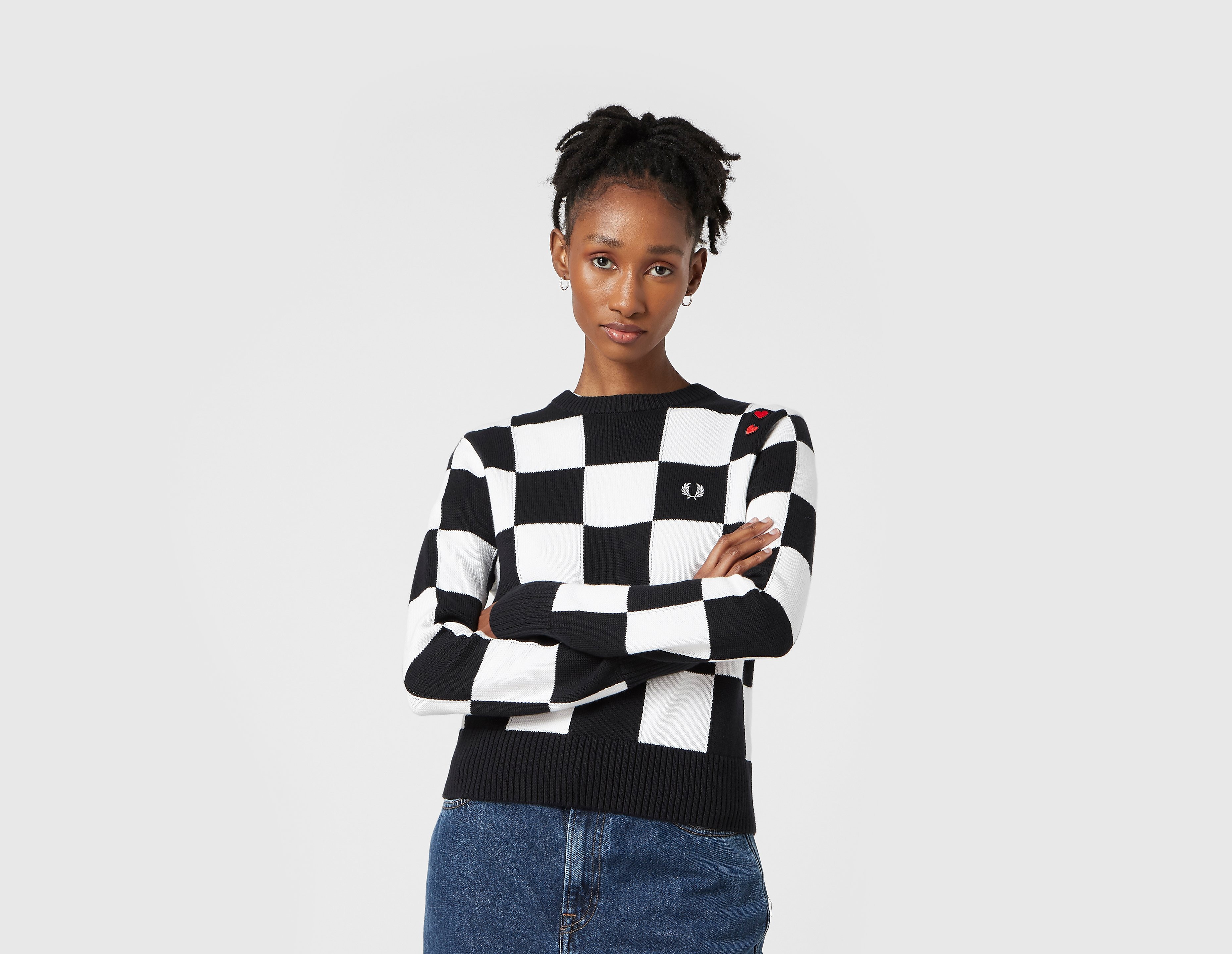 Fred Perry Amy Winehouse Check Crewneck