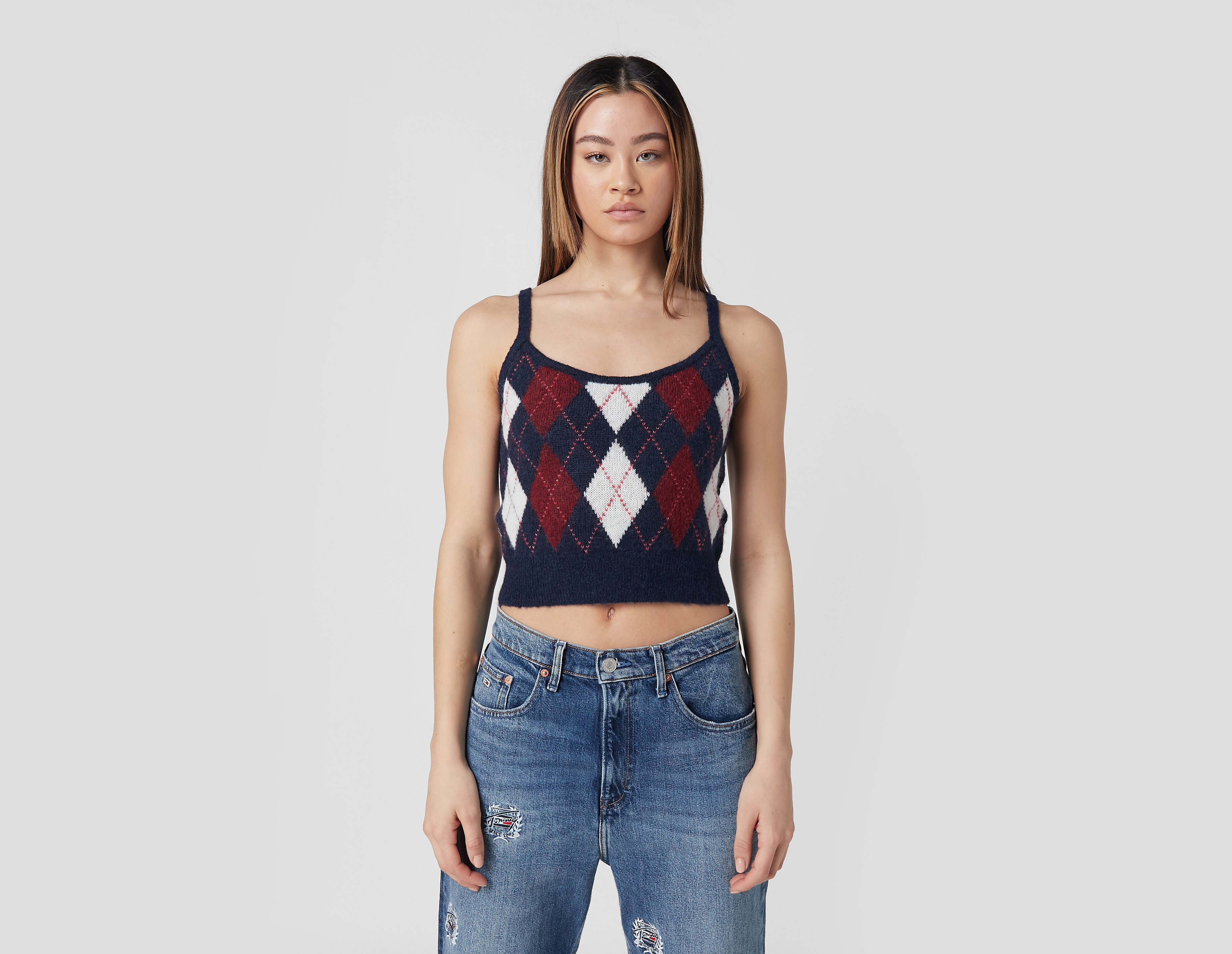 Tommy Jeans Crop top Camo Argyle