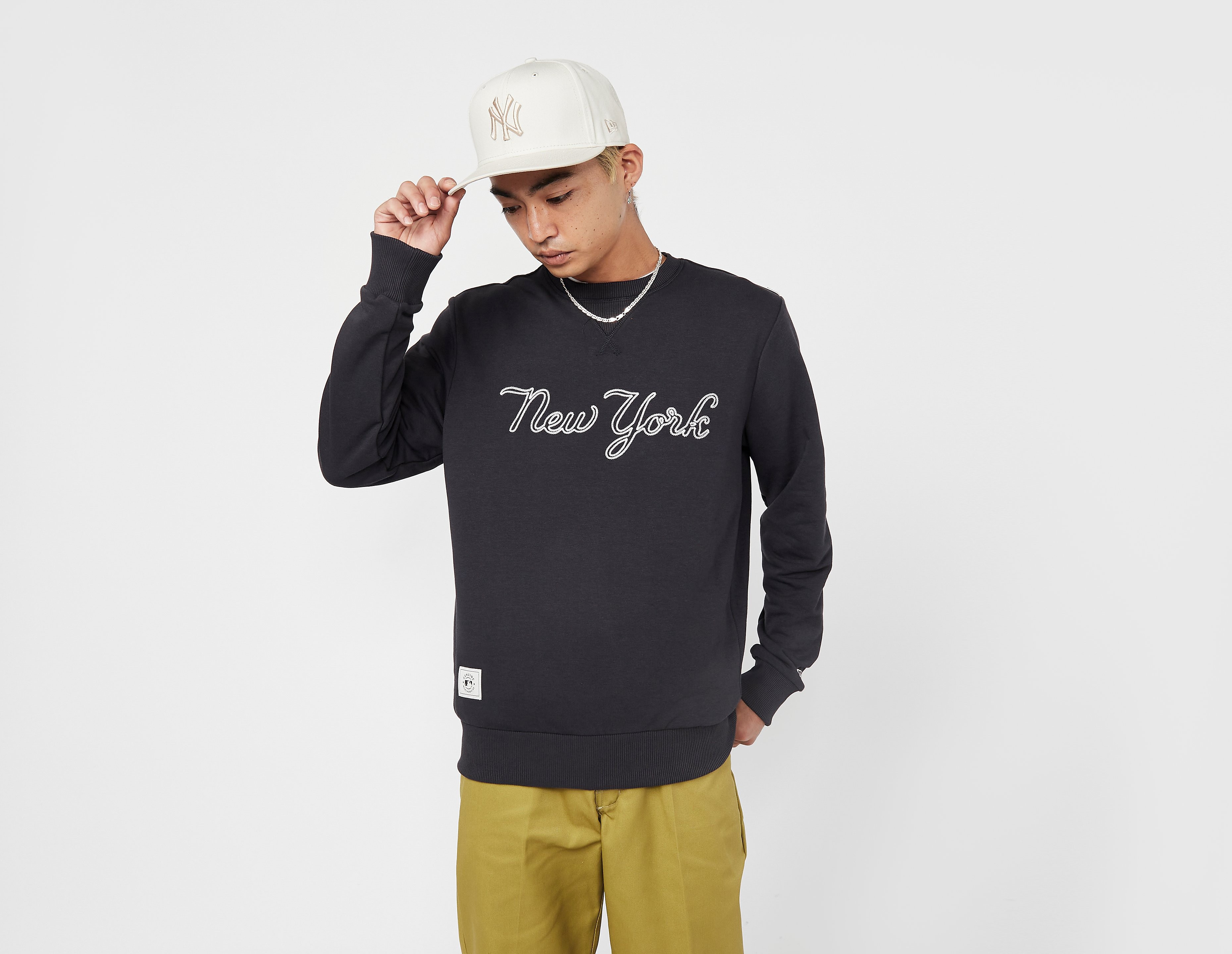 New Era Sweat à col rond MLB Premium Apparel Chain New York Yankees