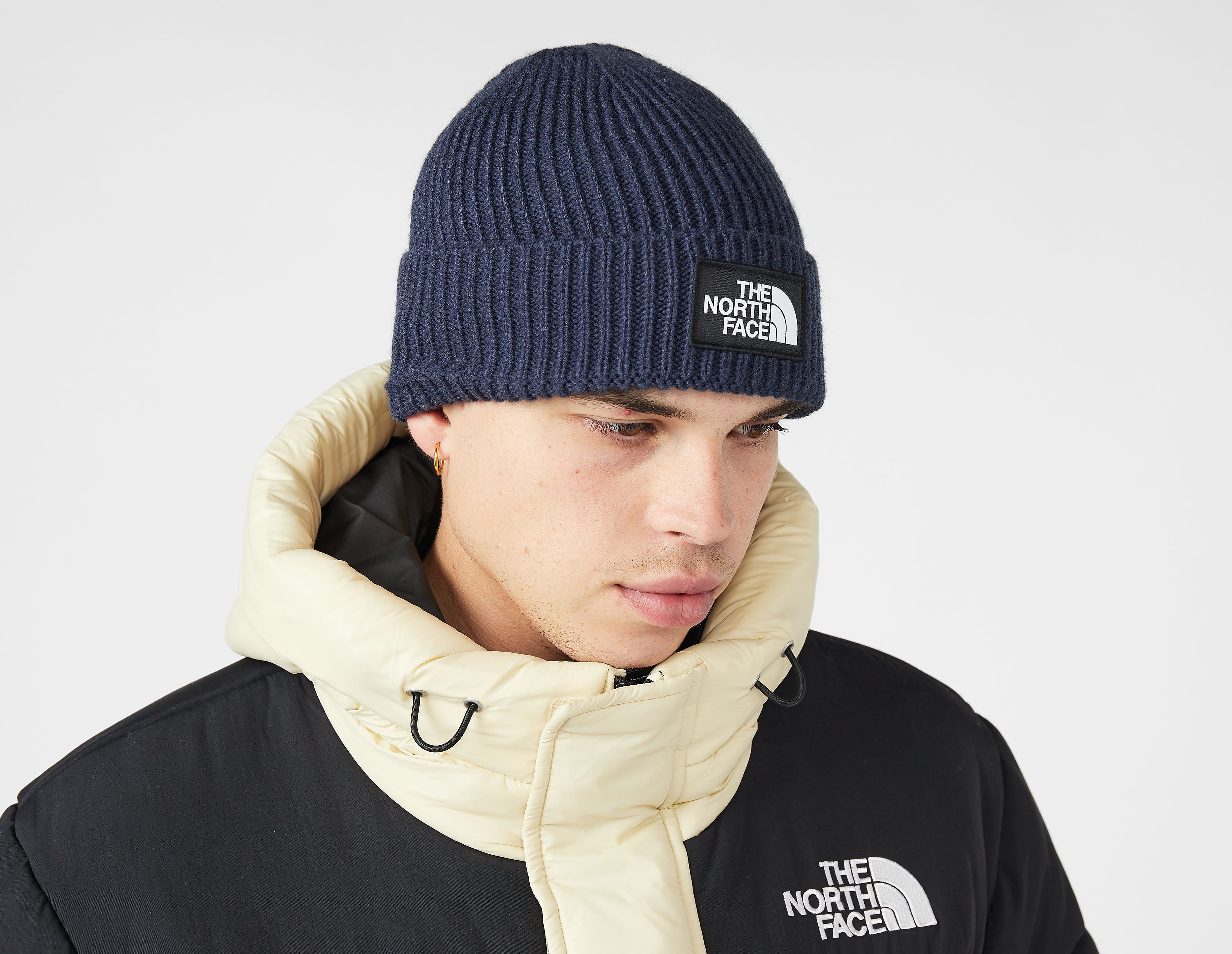 The North Face Logo Box Cuffed Beanie