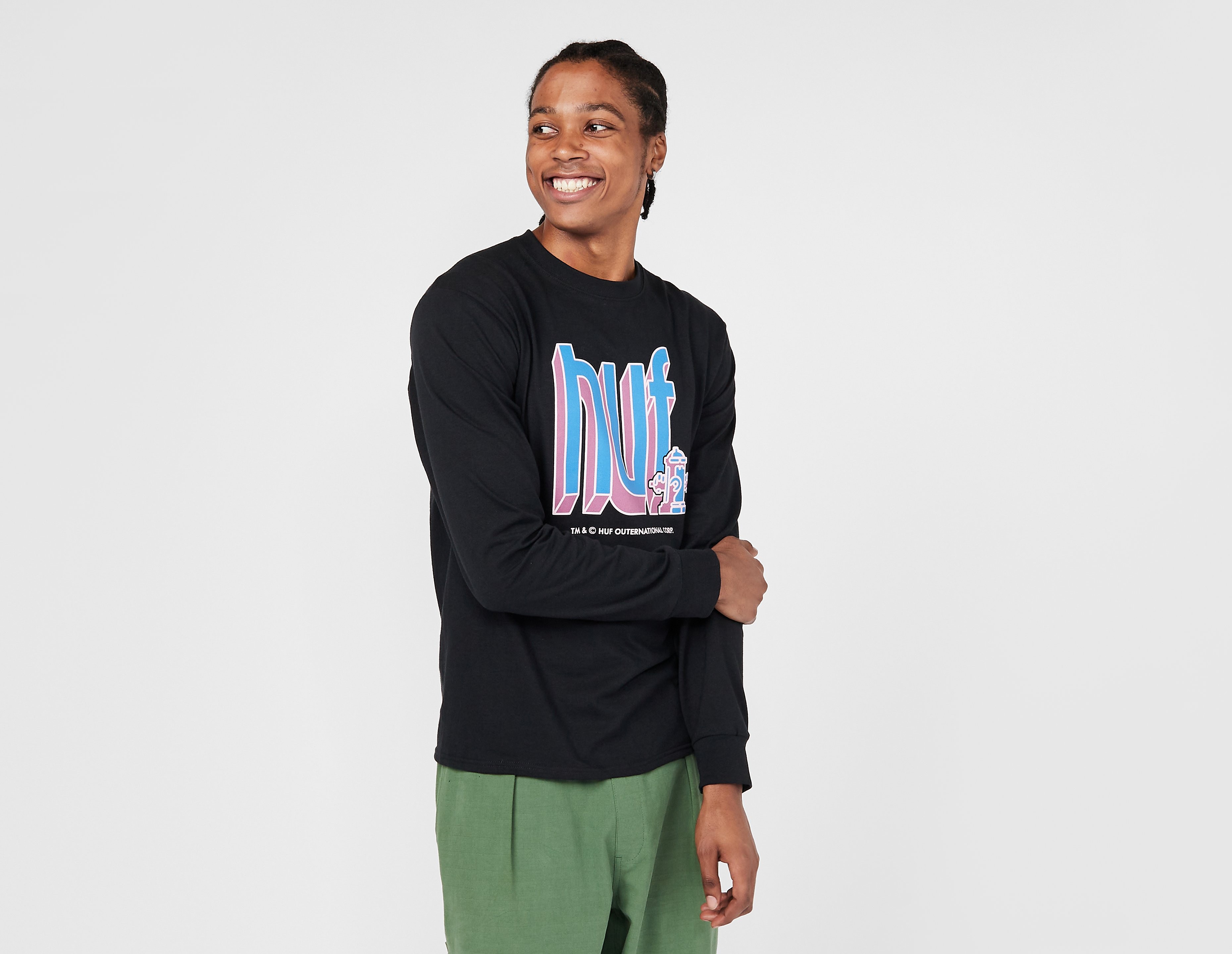 Huf Bookend Long Sleeve T-Shirt