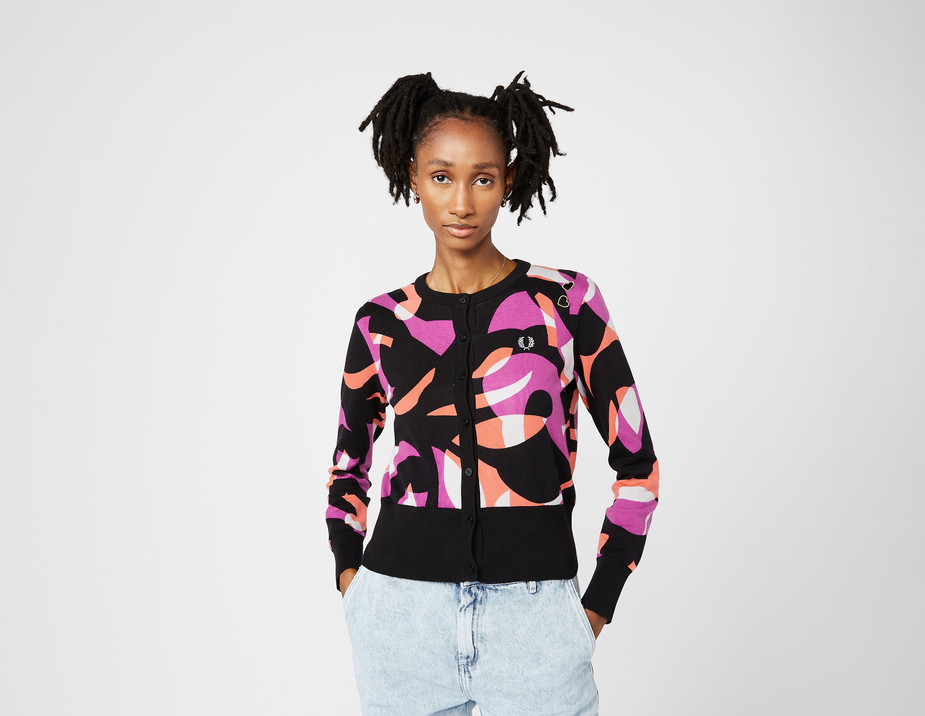 Fred Perry Amy Winehouse Abstract Cardigan