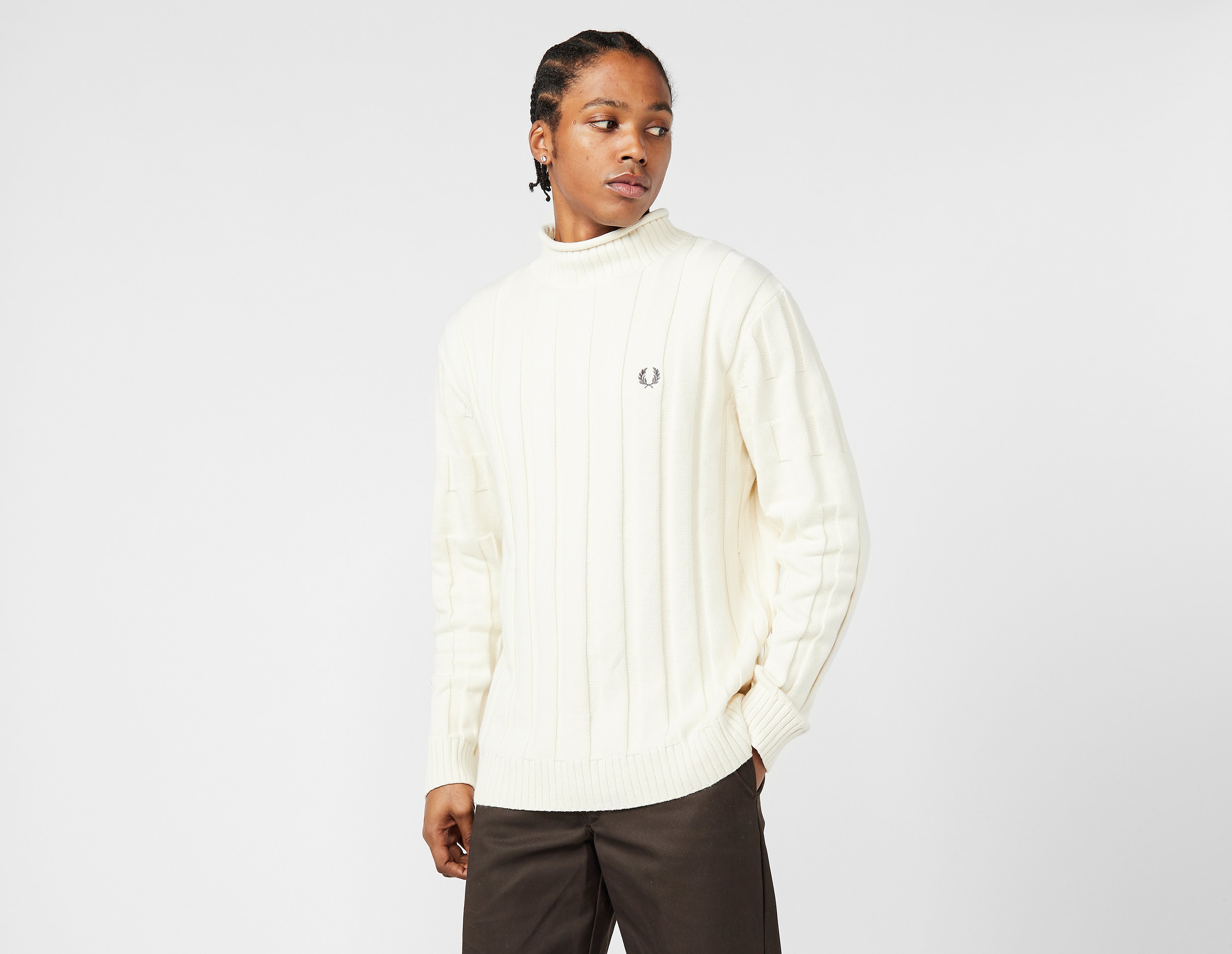 Fred Perry Textured Roll Neck Jumper