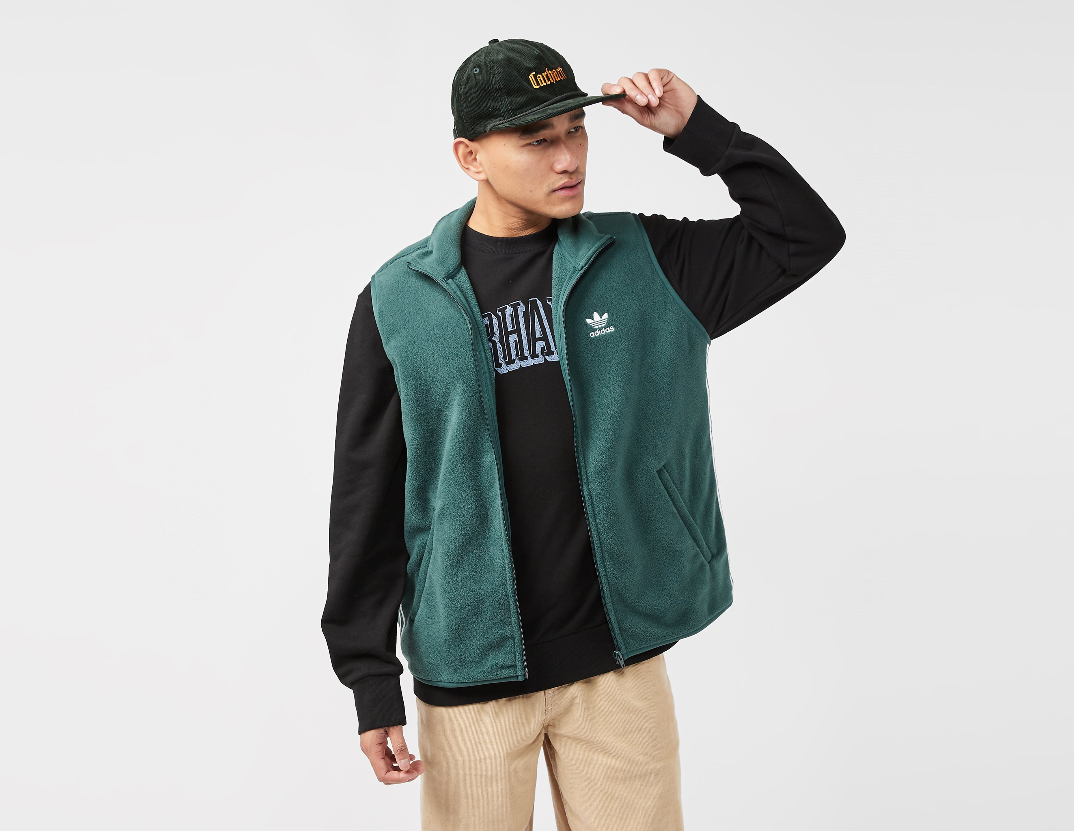 adidas Originals 3-Stripes Fleece Vest