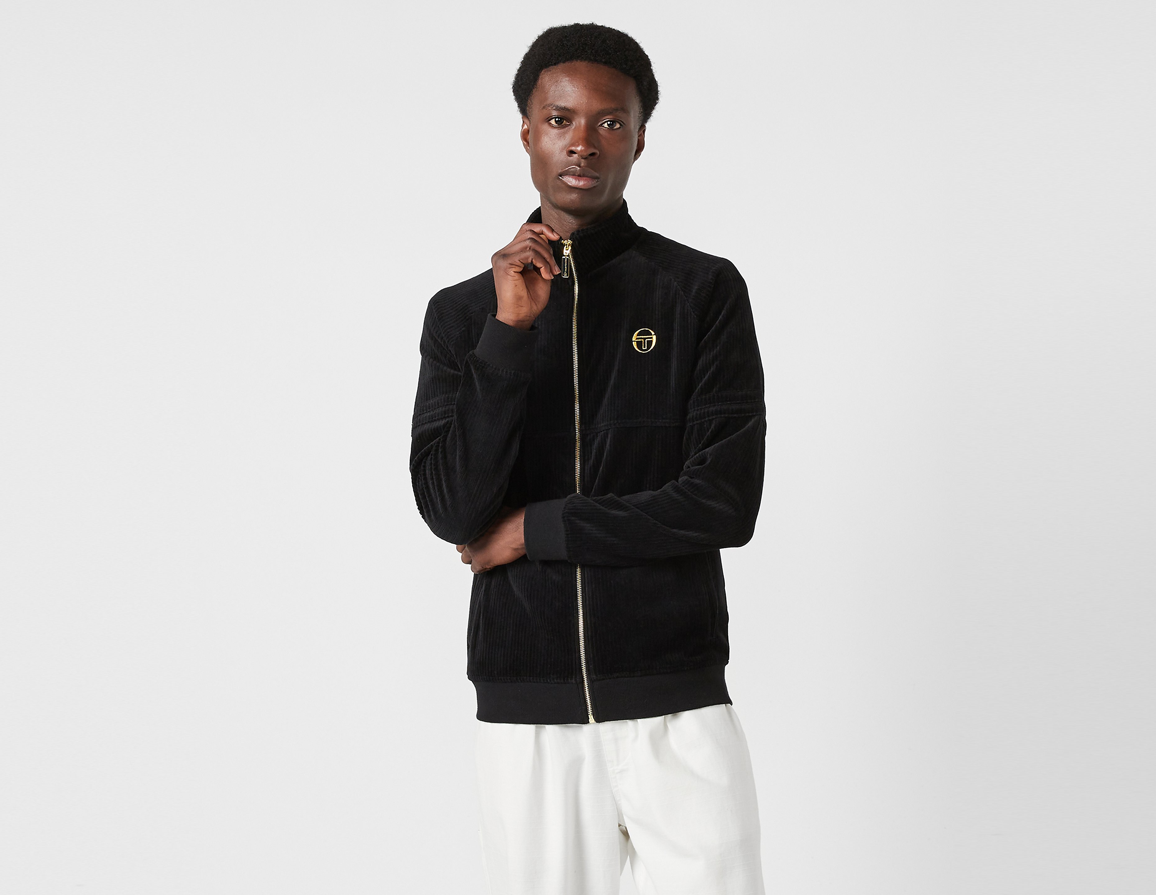 Sergio Tacchini Ribbed Velour Track Top