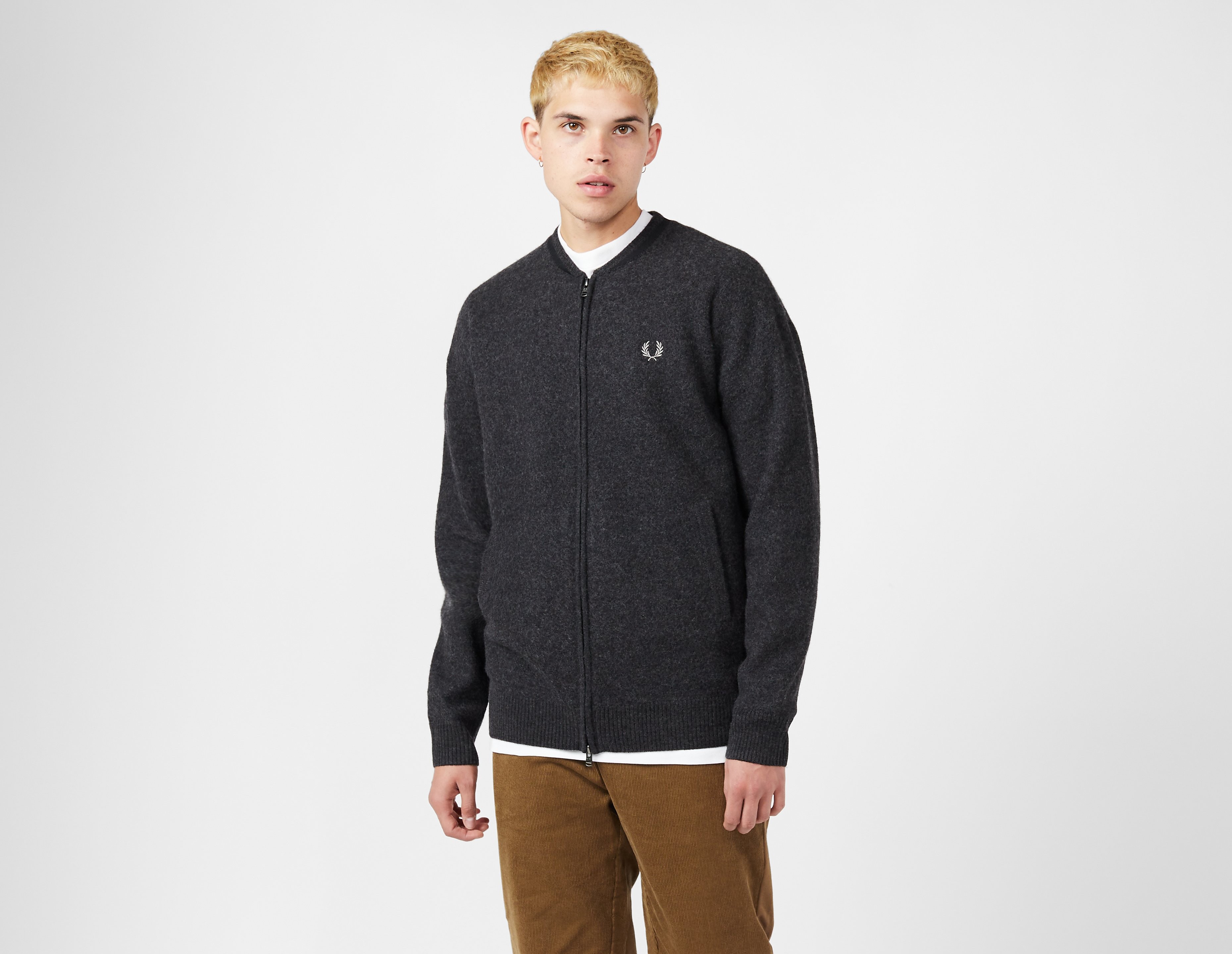 Fred Perry Wool Zip Through Jacket
