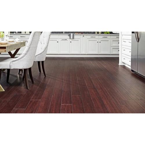 Kanton Gray Hand Scraped Locking Water Resistant Stranded Engineered Bamboo 7mm X 5 1 8in 100485796 Floor And Decor