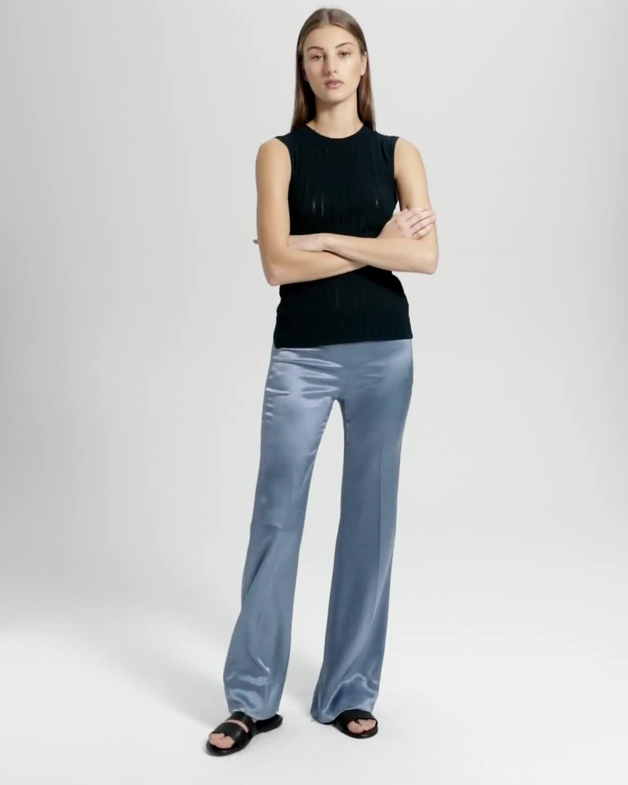 theory clean flare pant