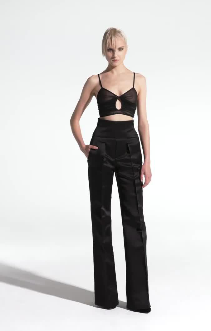 STRETCH TULLE CROP TOP video thumbnail