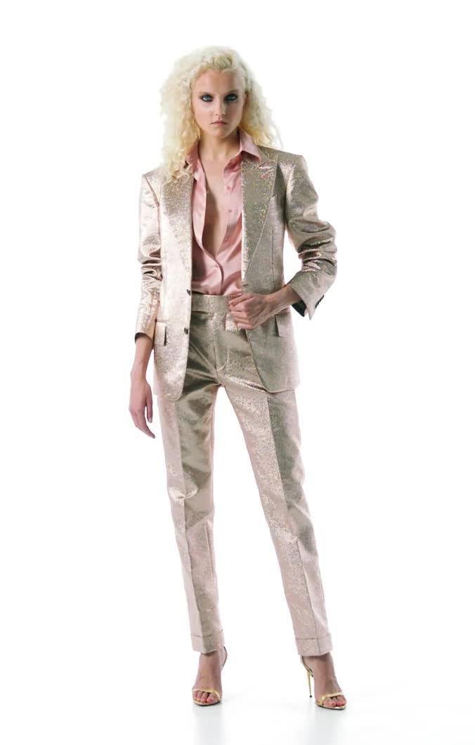 IRIDESCENT SABLE' TAILORED PANTS video thumbnail
