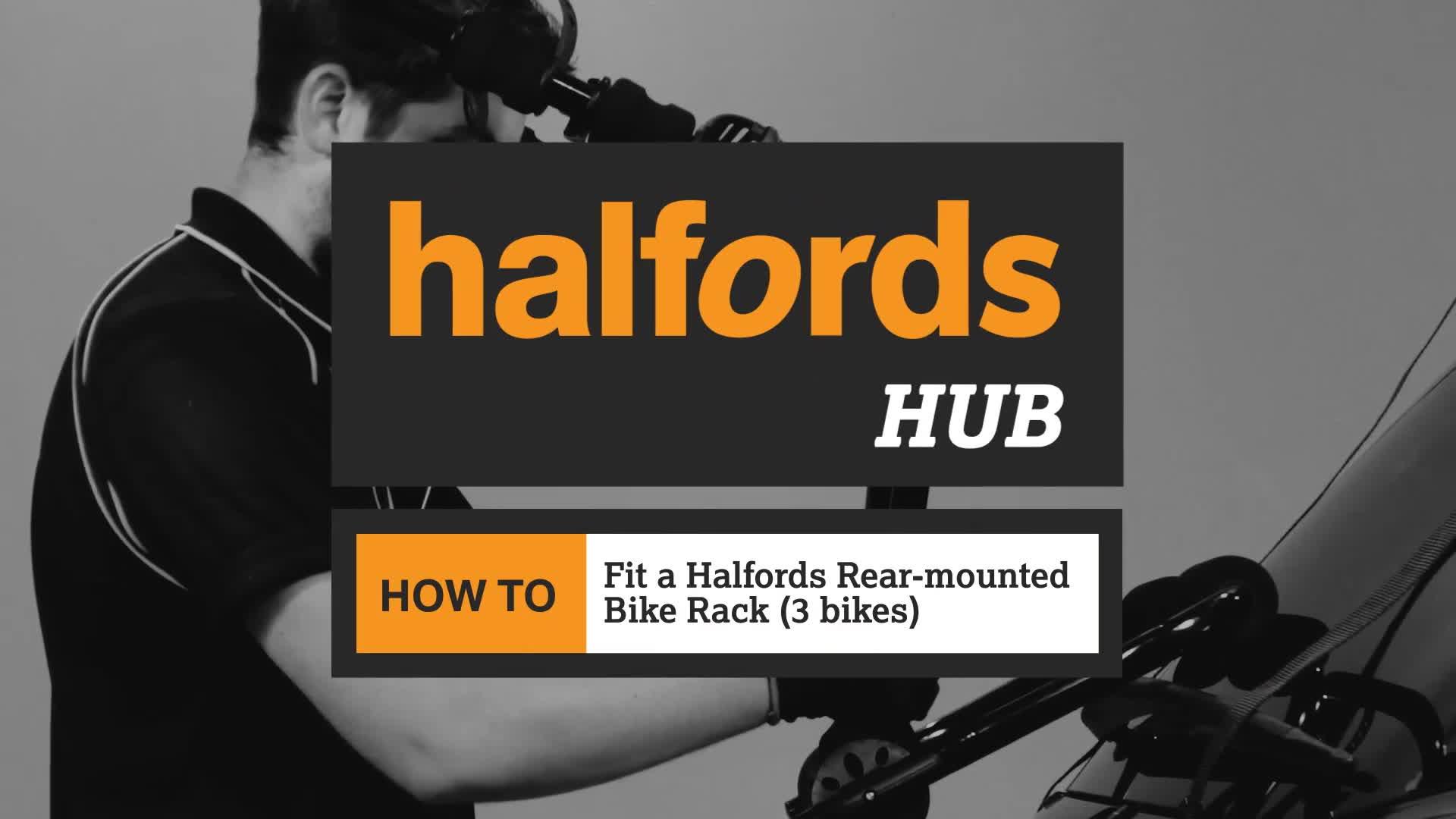 halfords rear high mount 3 cycle carrier review