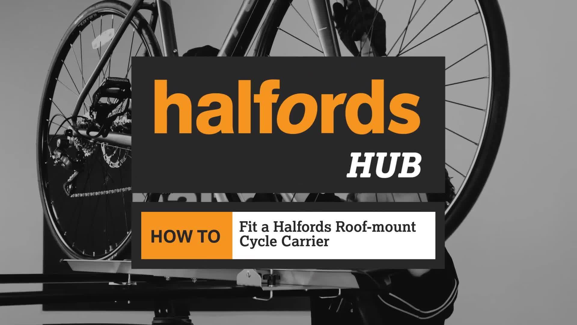 halfords roof bike rack
